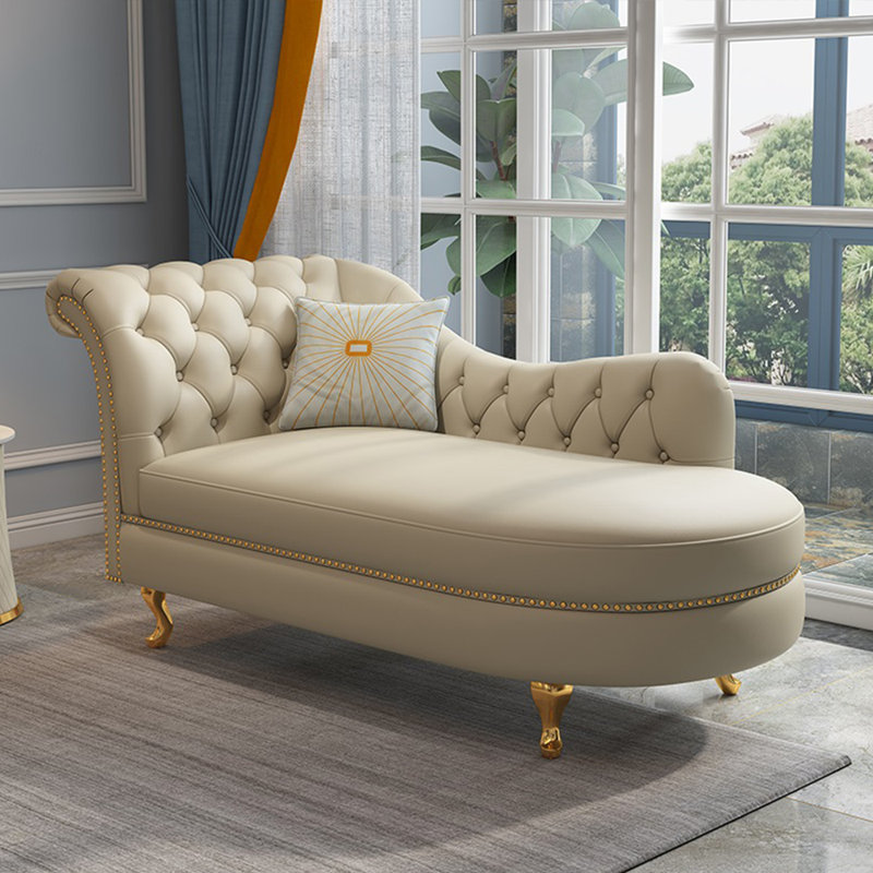 ChairVogue Modern Leather Sofa Light Luxury Chaise Lounges Faux Leather Chaise Lounge Wayfair